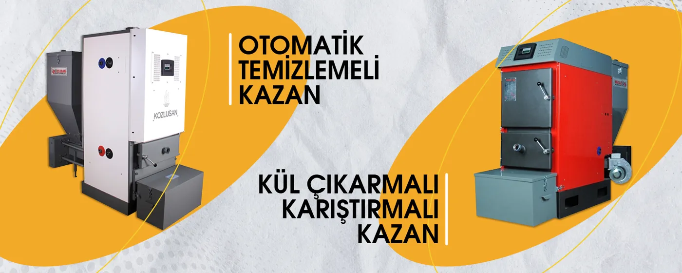 Otomatik temizlemeli kazan ve kül çıkarmalı karıştırmalı kazan